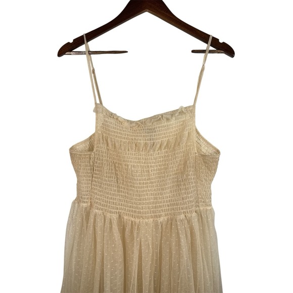 FREE PEOPLE Size XL CAN'T STOP WON'T STOP SLIP DRESS IN Beige - Picture 7 of 11